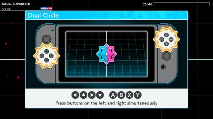 Dual Circle: Press buttons on the left and right simultaneously