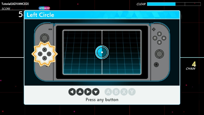 Left Circle: Press any button