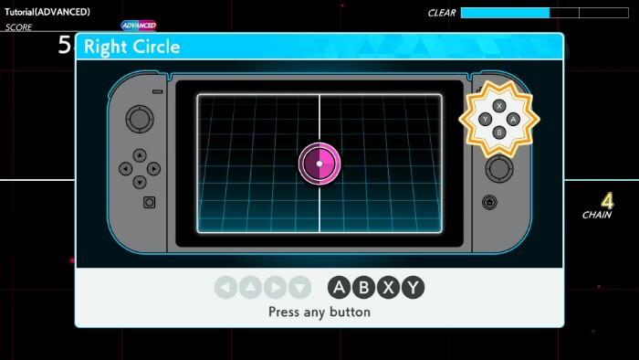 Right Circle: Press any button