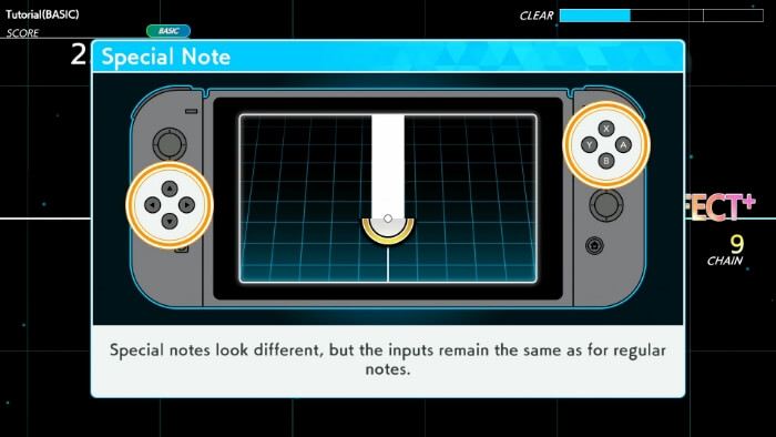 Special Note: Special notes look different, but the inputs remain the same as for regular notes.